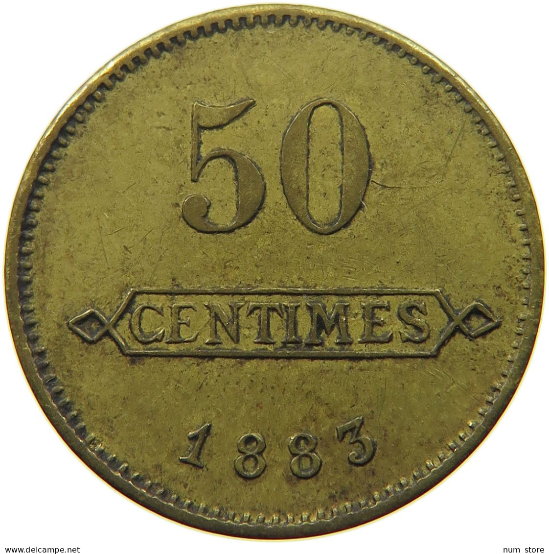 FRANCE LONGWY 50 CENTIMES 1883 HOTEL ECONOMAT #t130 0227 - Other & Unclassified