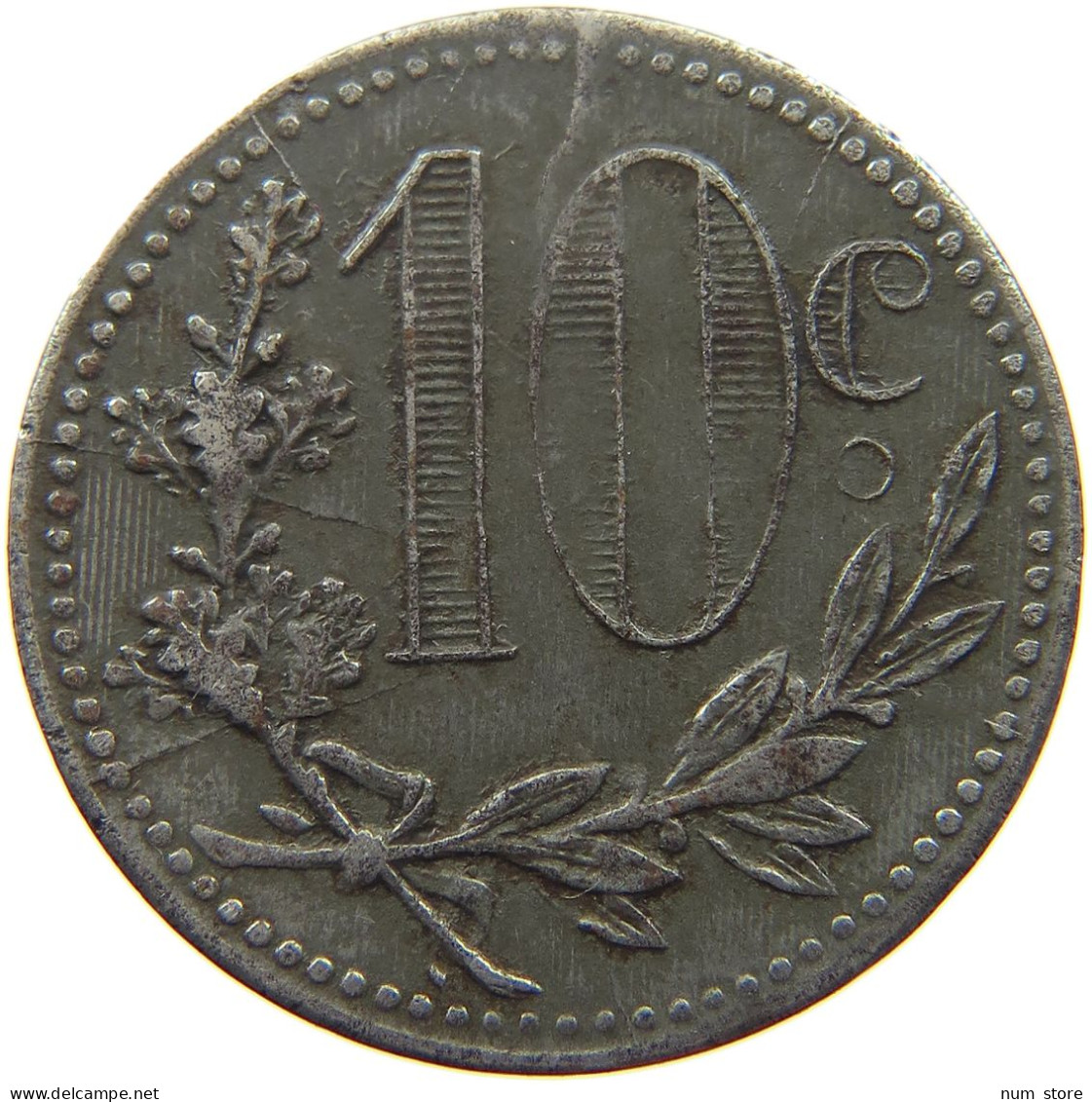 ALGERIA 10 CENTIMES 1916 10 CENTIMES 1916 ALGER IRON #t130 0071 - Algérie