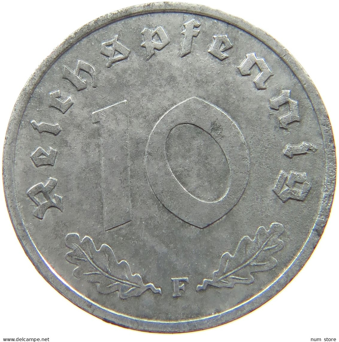 GERMANY ALLIIERTE BESETZUNG 10 PFENNIG 1948 F  #t142 0131 - 10 Reichspfennig