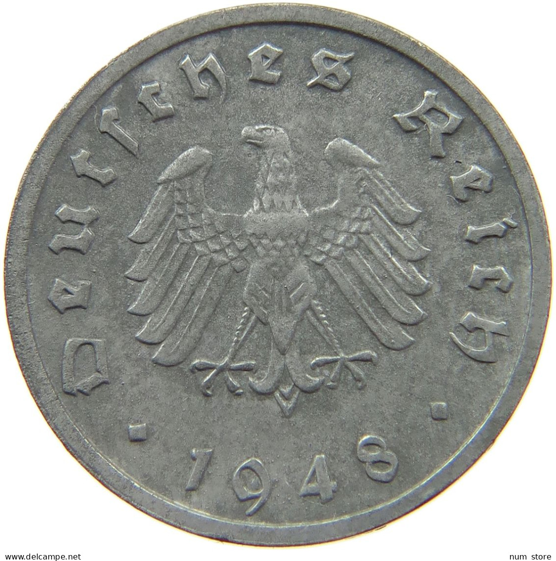 GERMANY ALLIIERTE BESETZUNG 10 PFENNIG 1948 F  #t142 0131 - 10 Reichspfennig