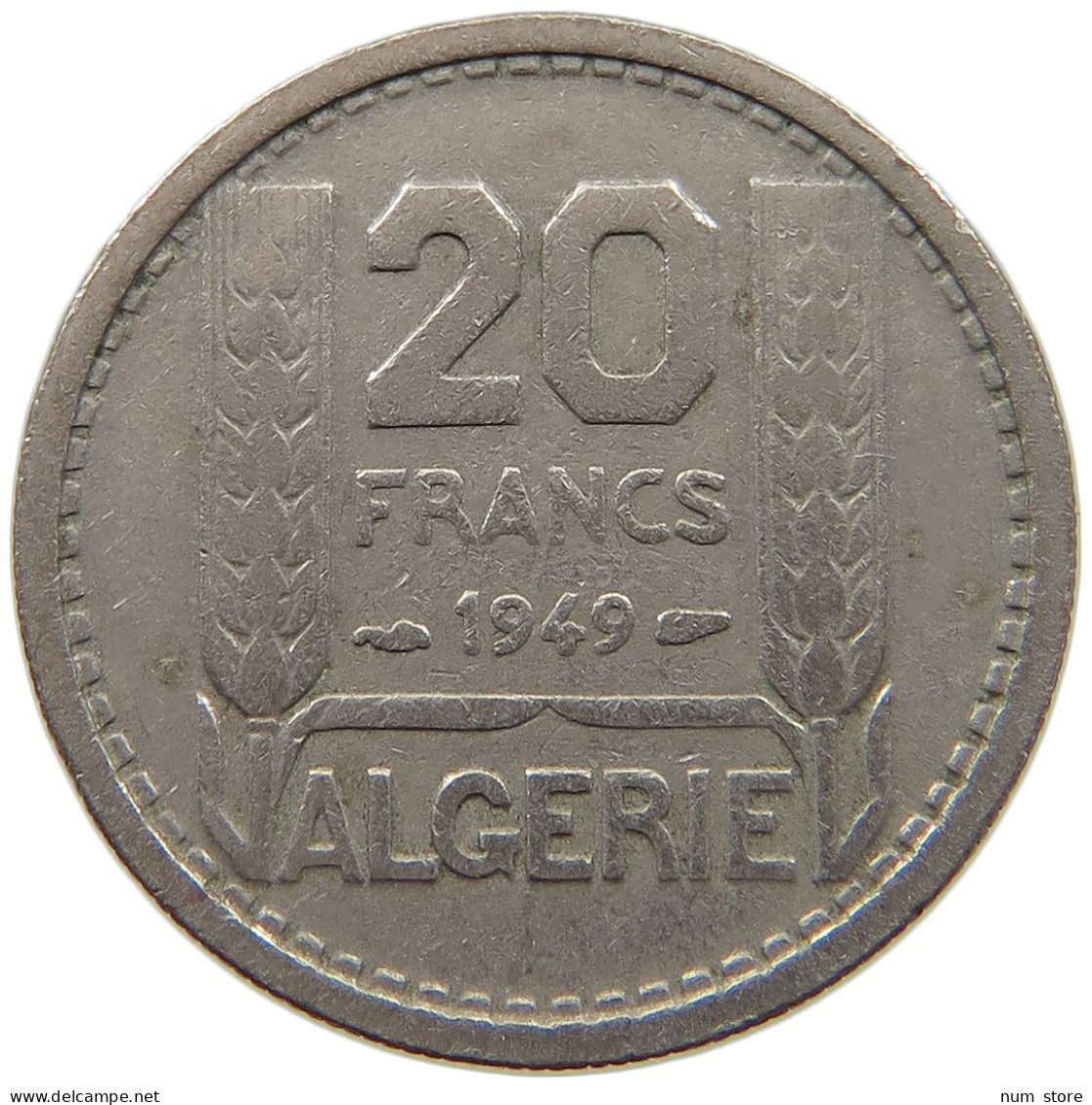 ALGERIA 20 FRANCS 1949  #c078 0021 - Algeria