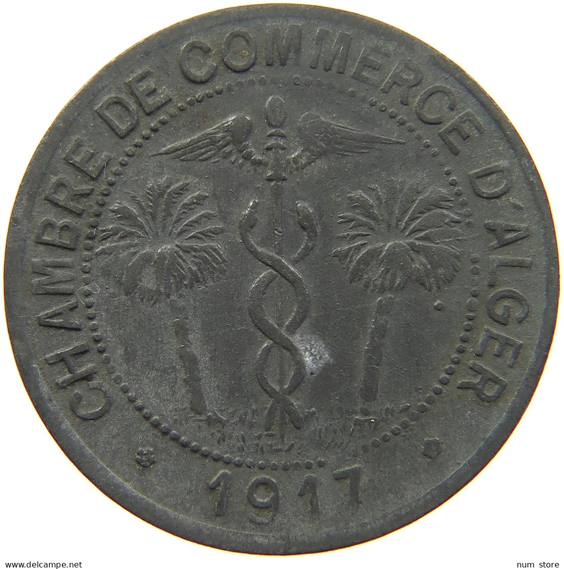 ALGERIA 10 CENTIMES 1917 ALGER #s023 0099 - Algérie