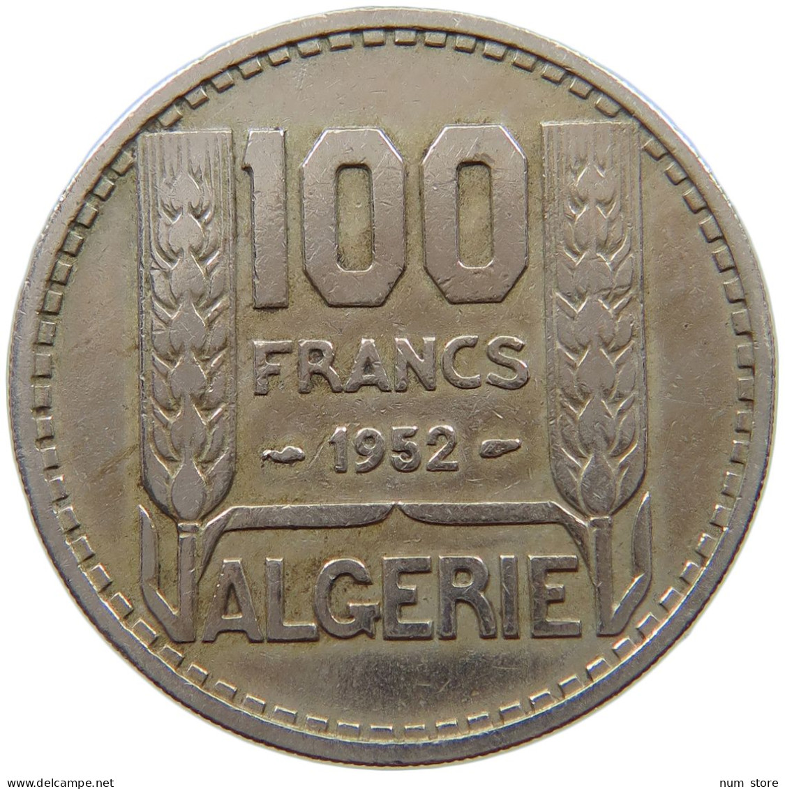 ALGERIA 100 FRANCS 1952  #a087 0851 - Algeria