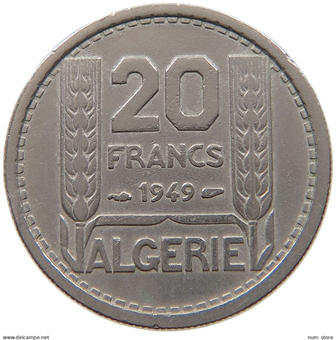 ALGERIA 20 FRANCS 1949  #a080 0173 - Algeria