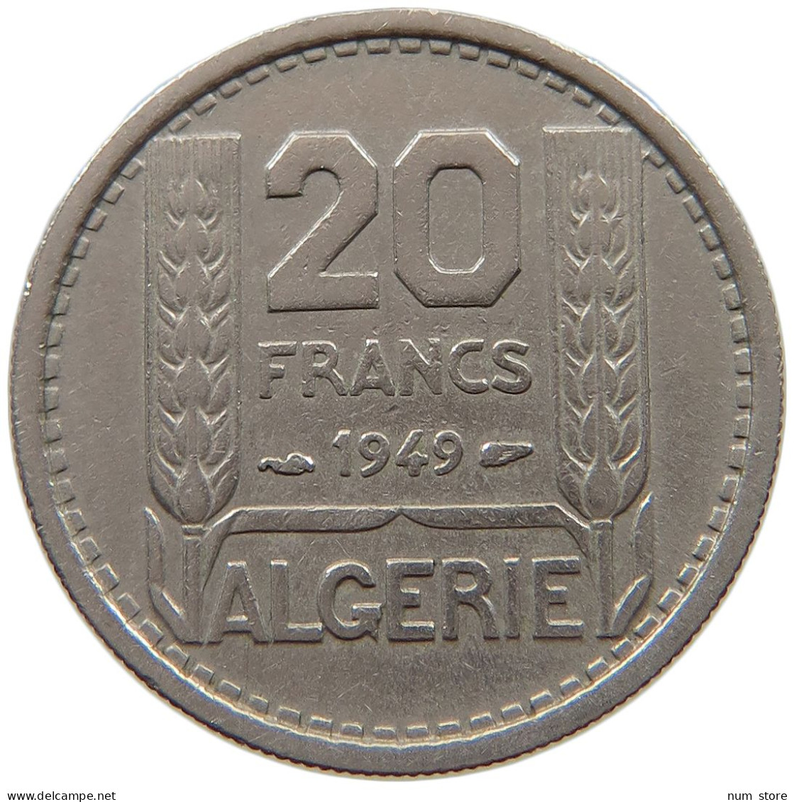 ALGERIA 20 FRANCS 1949  #a089 0769 - Algerije