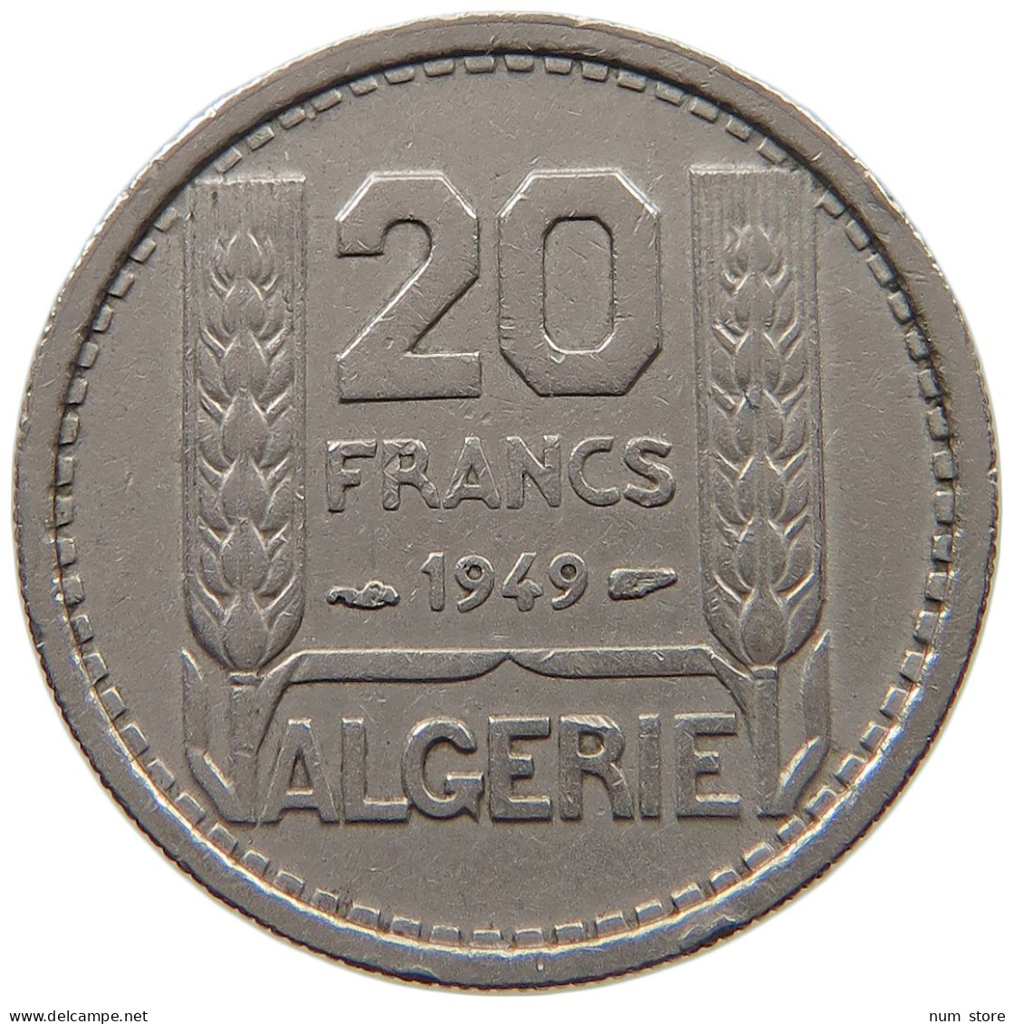 ALGERIA 20 FRANCS 1949  #a046 0037 - Algeria