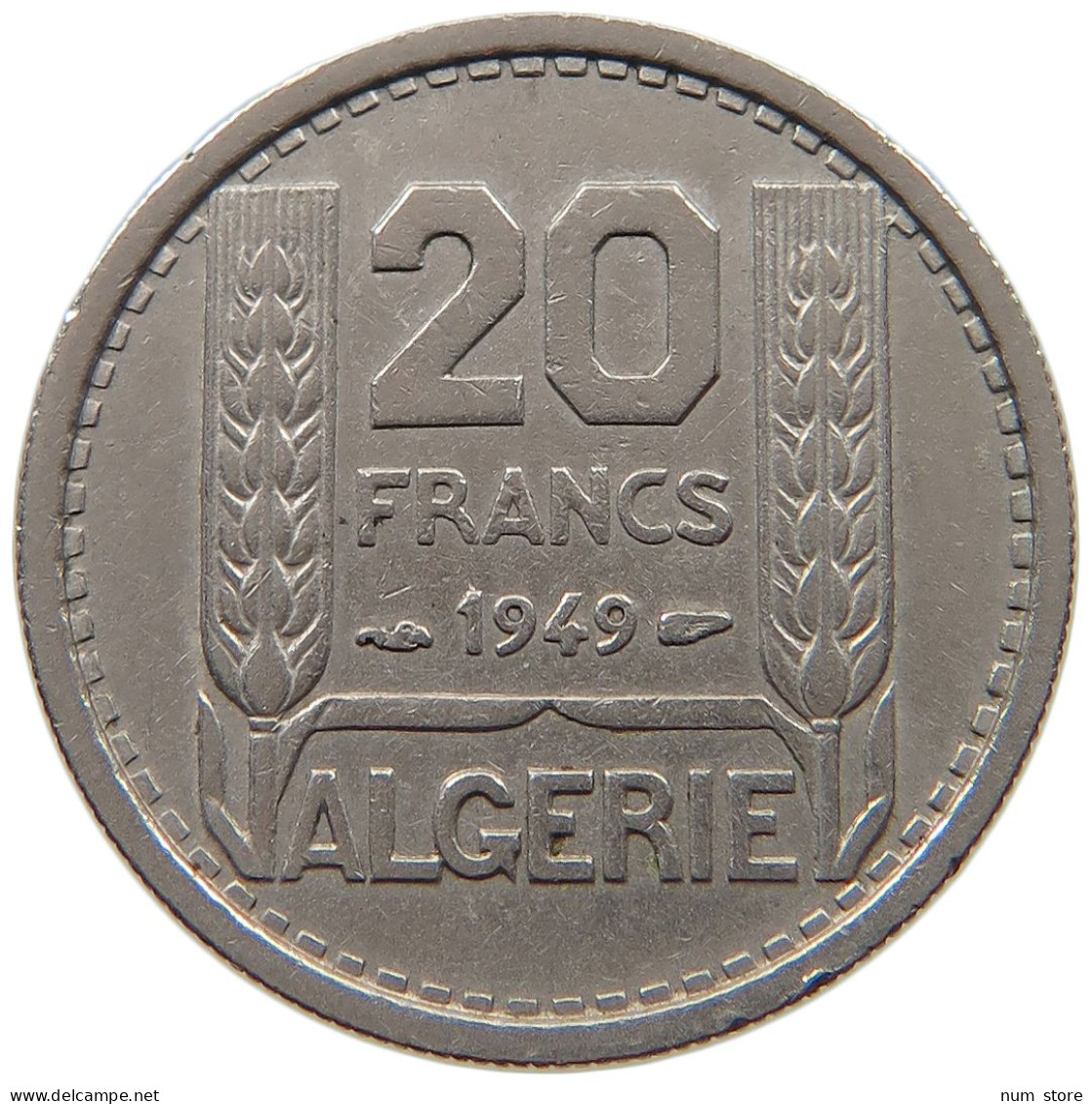 ALGERIA 20 FRANCS 1949  #a046 0035 - Argelia