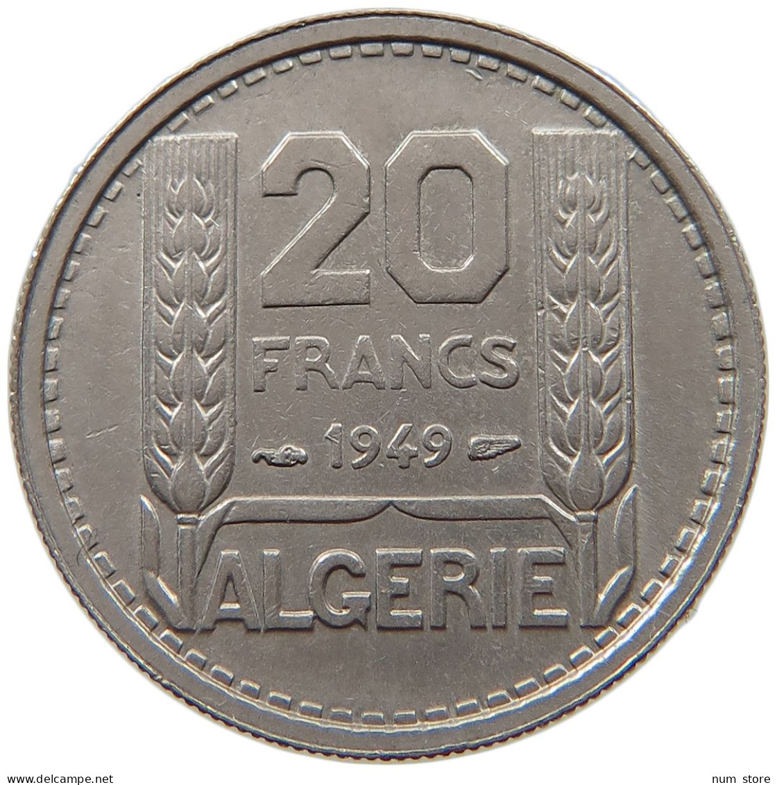 ALGERIA 20 FRANCS 1949  #a017 0091 - Algérie