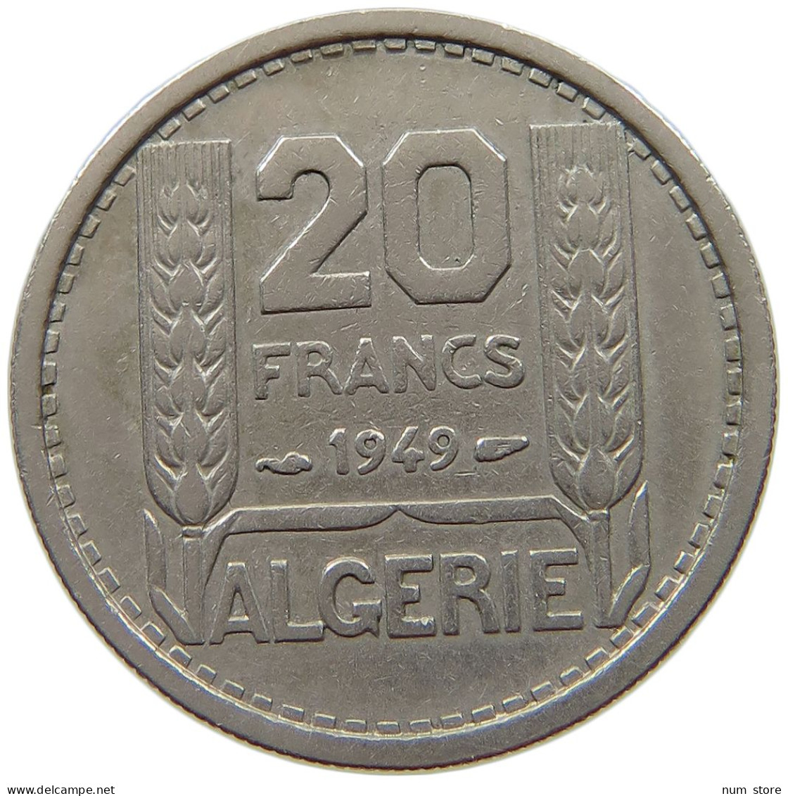 ALGERIA 20 FRANCS 1949  #a015 0669 - Argelia