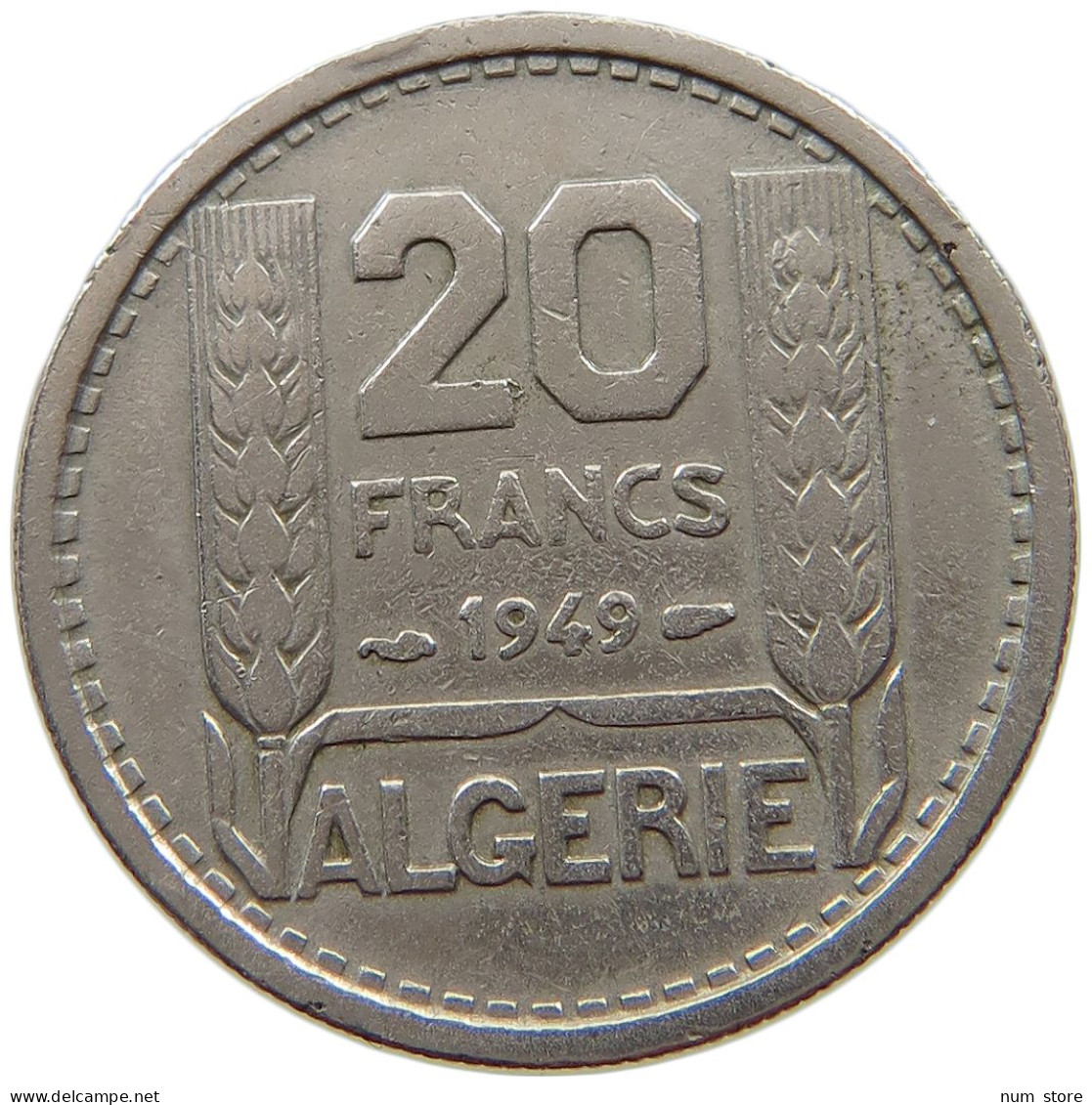 ALGERIA 20 FRANCS 1949  #a015 0667 - Algérie