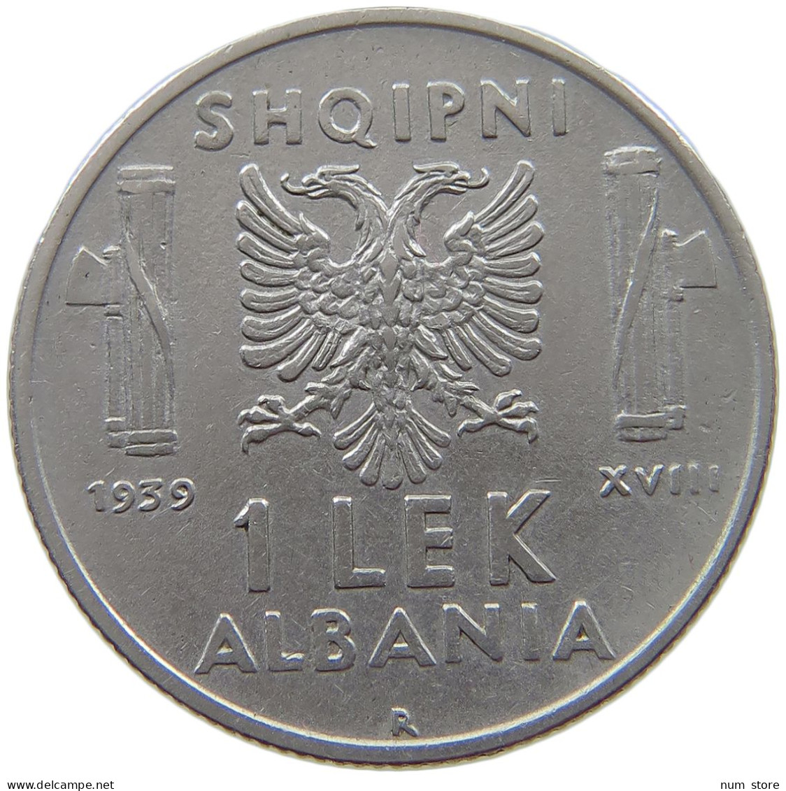 ALBANIA LEK 1939  #s070 0271 - Albania