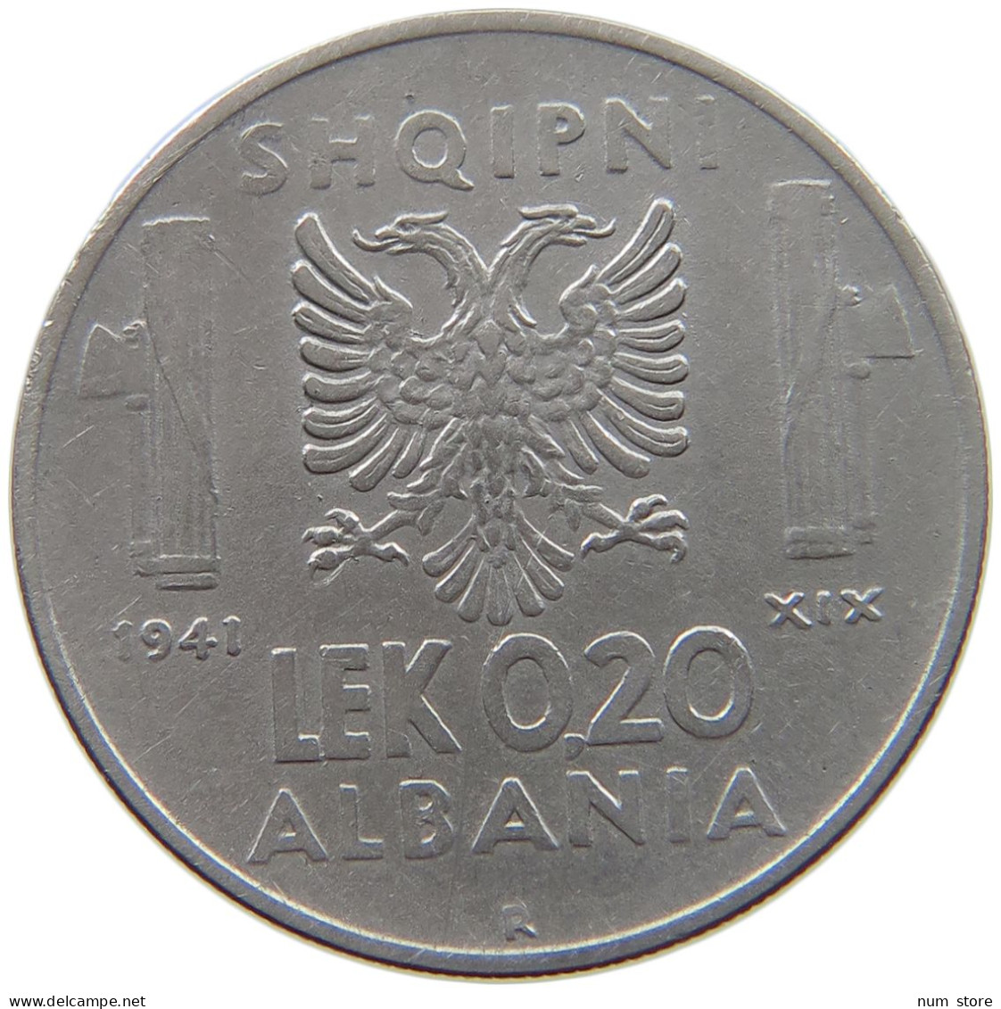 ALBANIA 0,2 LEK 1941  #s034 0429 - Albanien