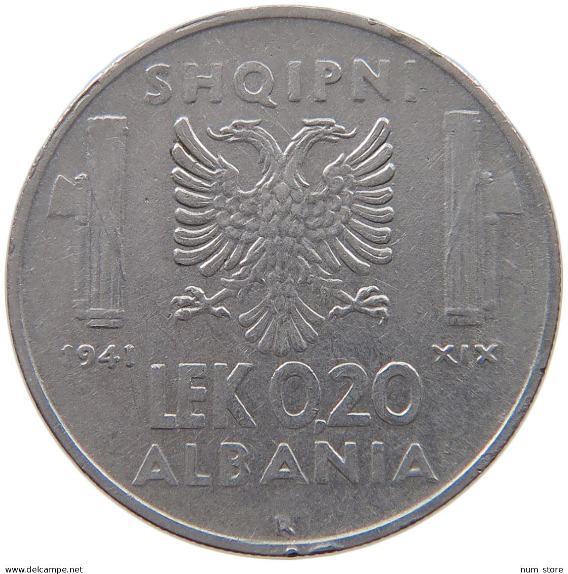 ALBANIA 0,2 LEK 1941  #c020 0145 - Albanië