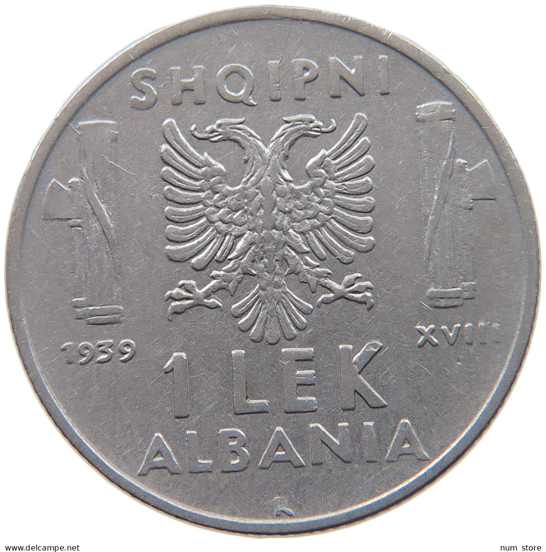 ALBANIA LEK 1939  #c020 0067 - Albanië