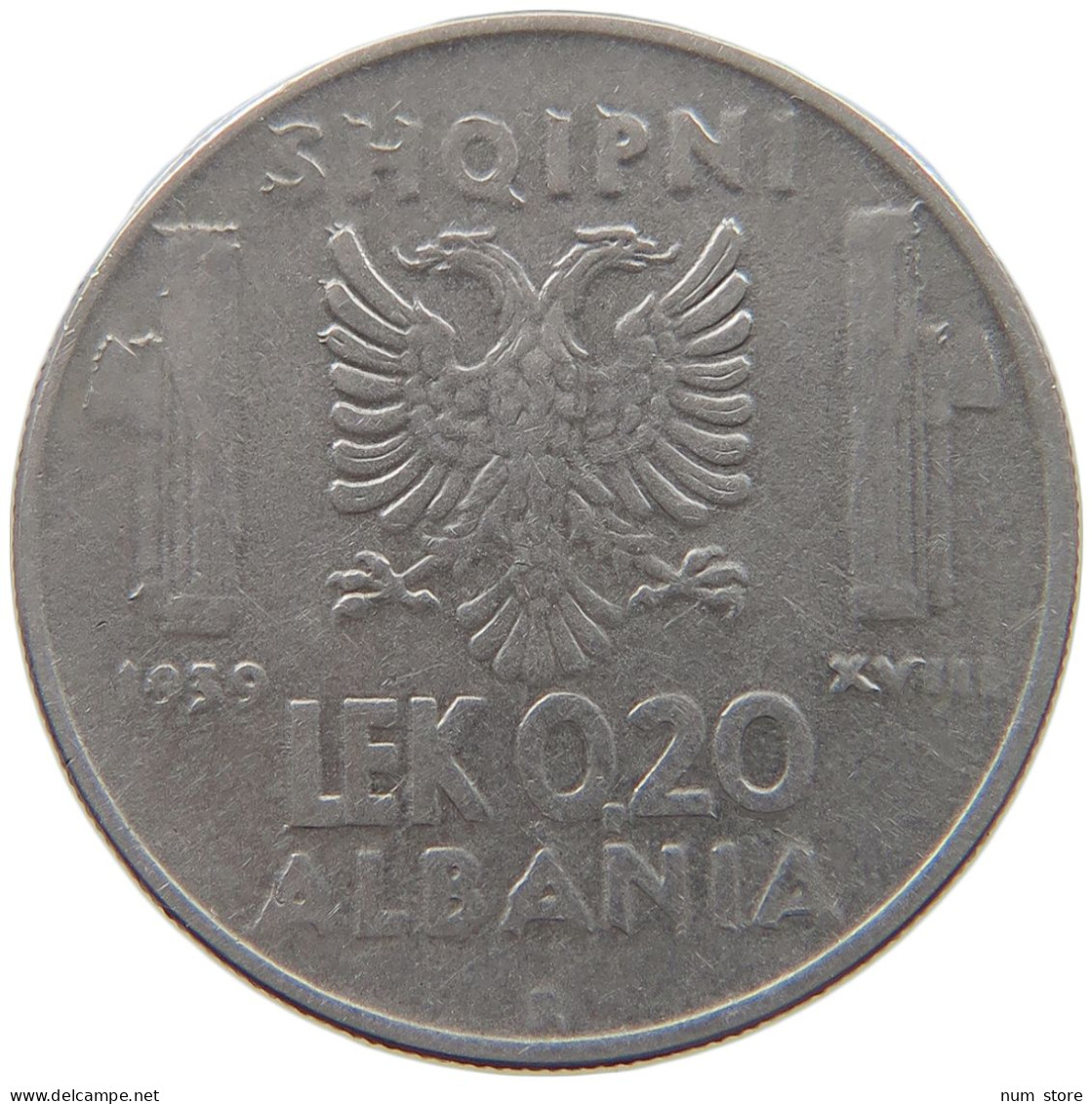 ALBANIA 0,2 LEK 1939  #c014 0163 - Albanien