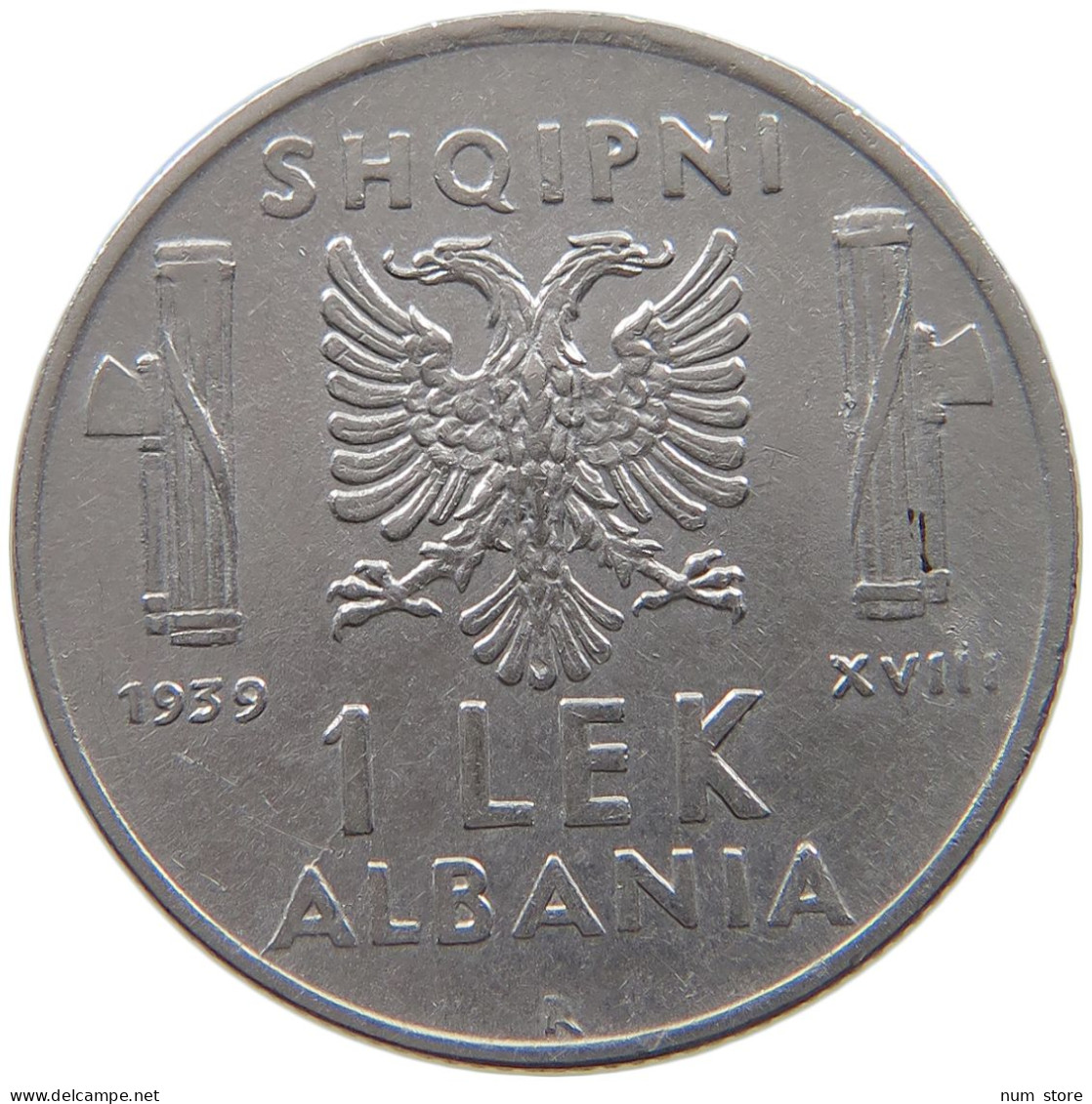 ALBANIA LEK 1939  #a079 0275 - Albanie