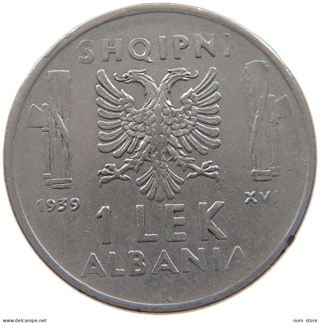 ALBANIA LEK 1939  #a079 0273 - Albanië