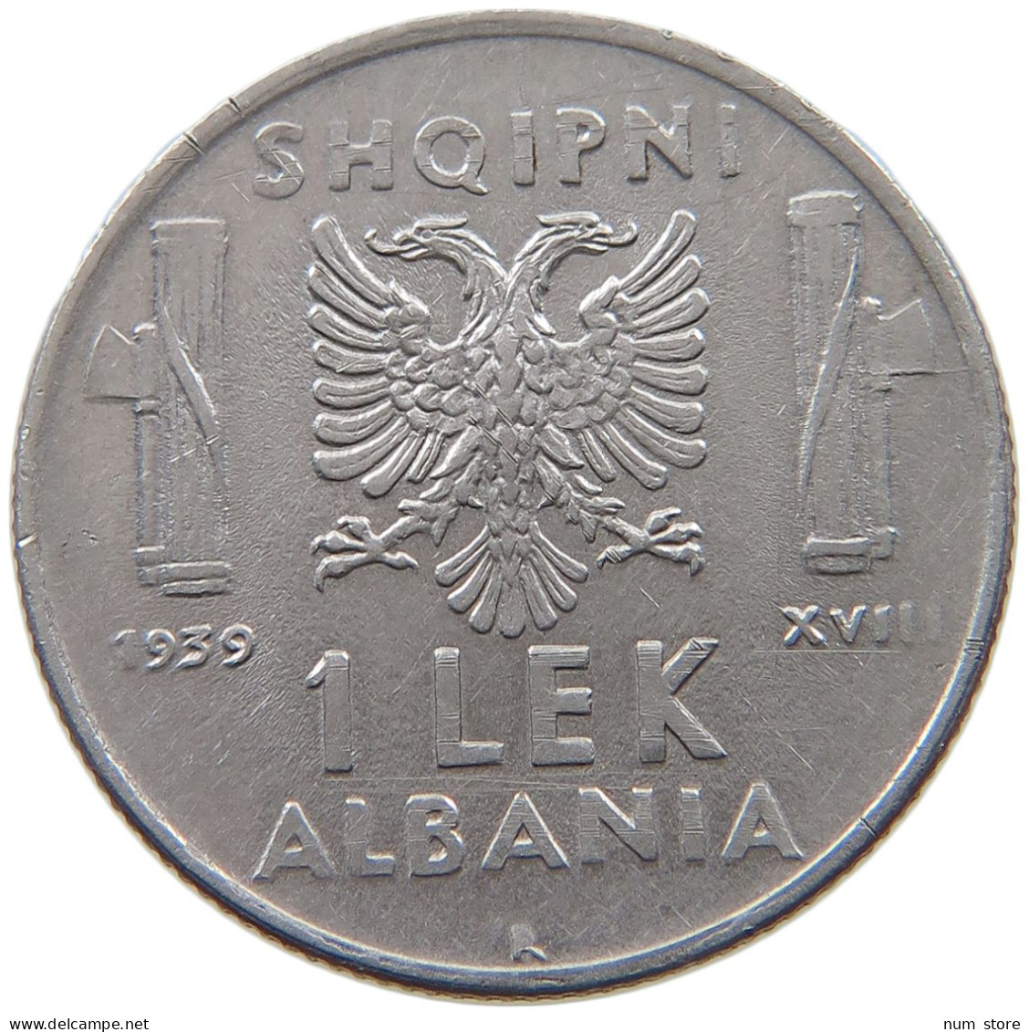 ALBANIA LEK 1939  #a037 0369 - Albanie