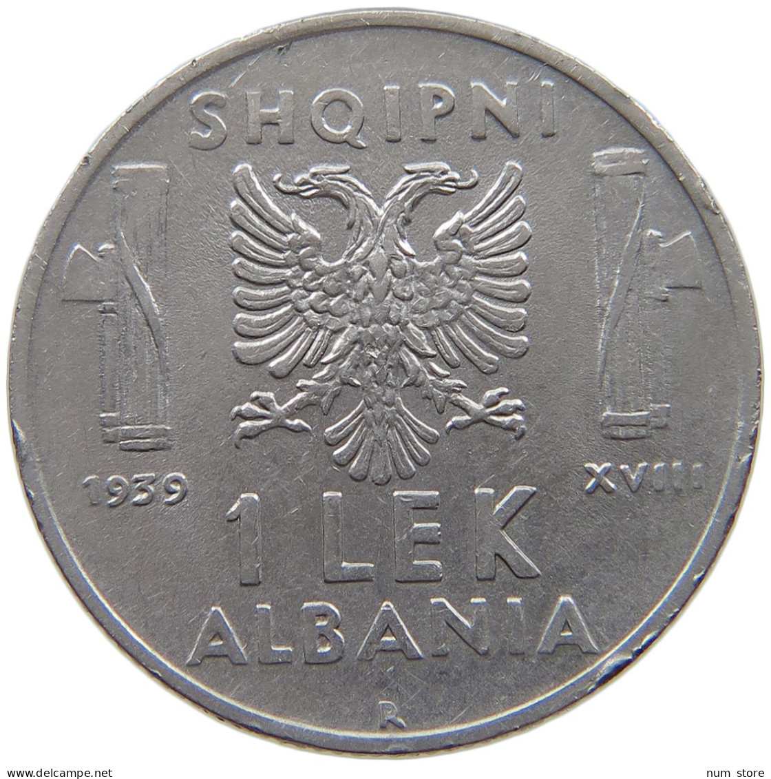 ALBANIA LEK 1939  #a079 0245 - Albanie