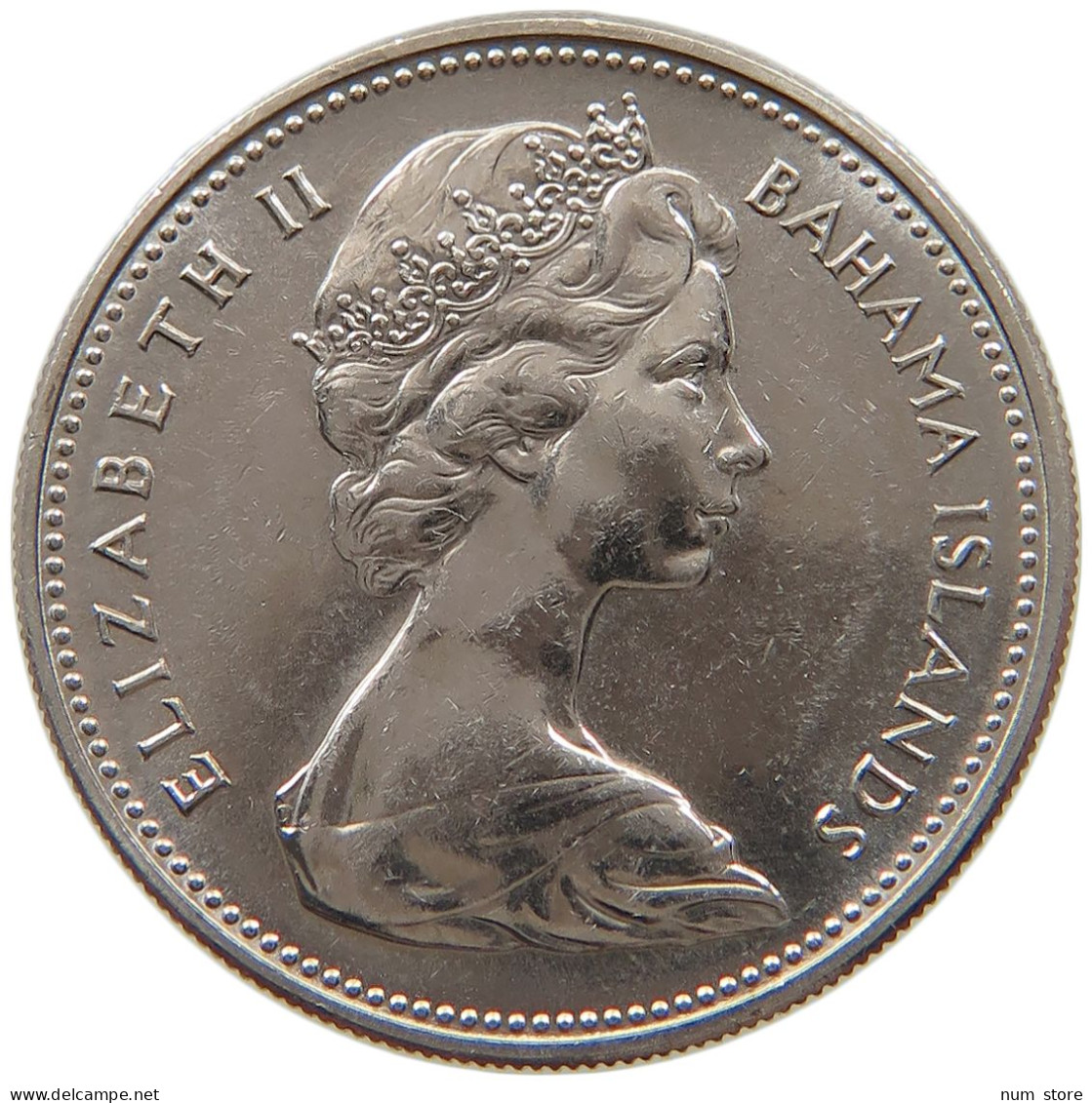 BAHAMAS 25 CENTS 1969 Elizabeth II. (1952-2022) #s079 0481 - Bahamas