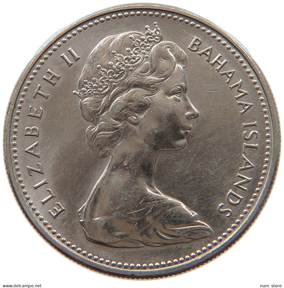 BAHAMAS 25 CENTS 1969 Elizabeth II. (1952-2022) #s021 0049 - Bahama's