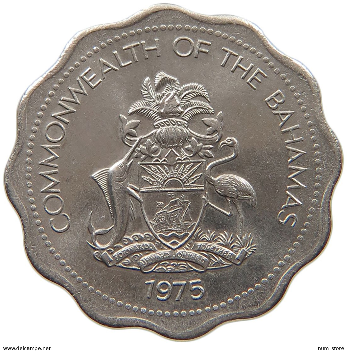 BAHAMAS 10 CENTS 1975  #c016 0091 - Bahama's