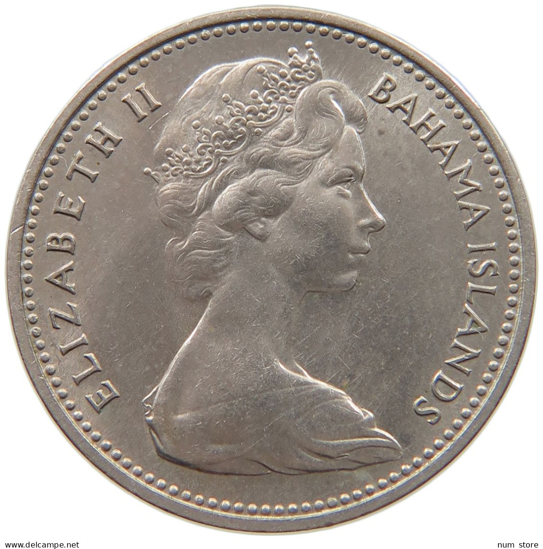 BAHAMAS 5 CENTS 1966 Elizabeth II. (1952-2022) #c011 0075 - Bahama's