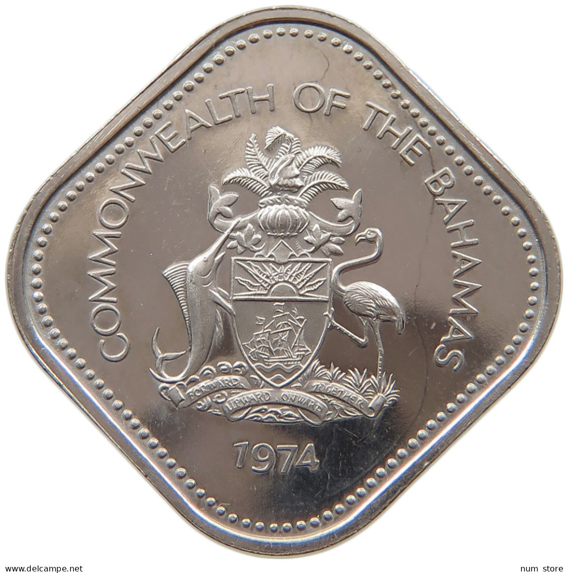 BAHAMAS 15 CENTS 1974  #a018 0309 - Bahamas