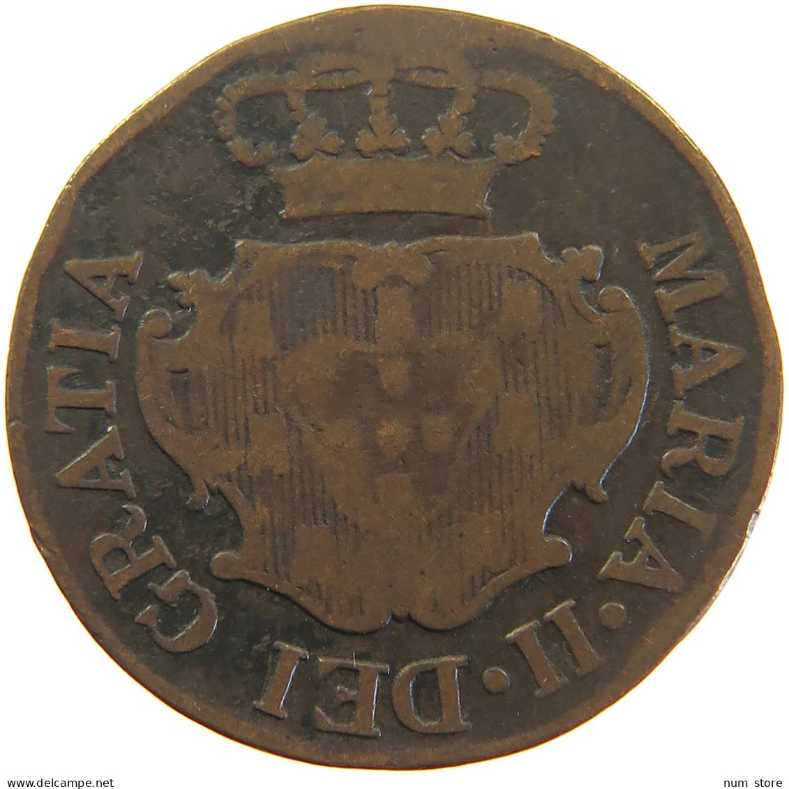 AZORES TERCEIRA ISLANDS 5 REIS 1830 Maria II In Exile (1828-1833) #t015 0519 - Azoren