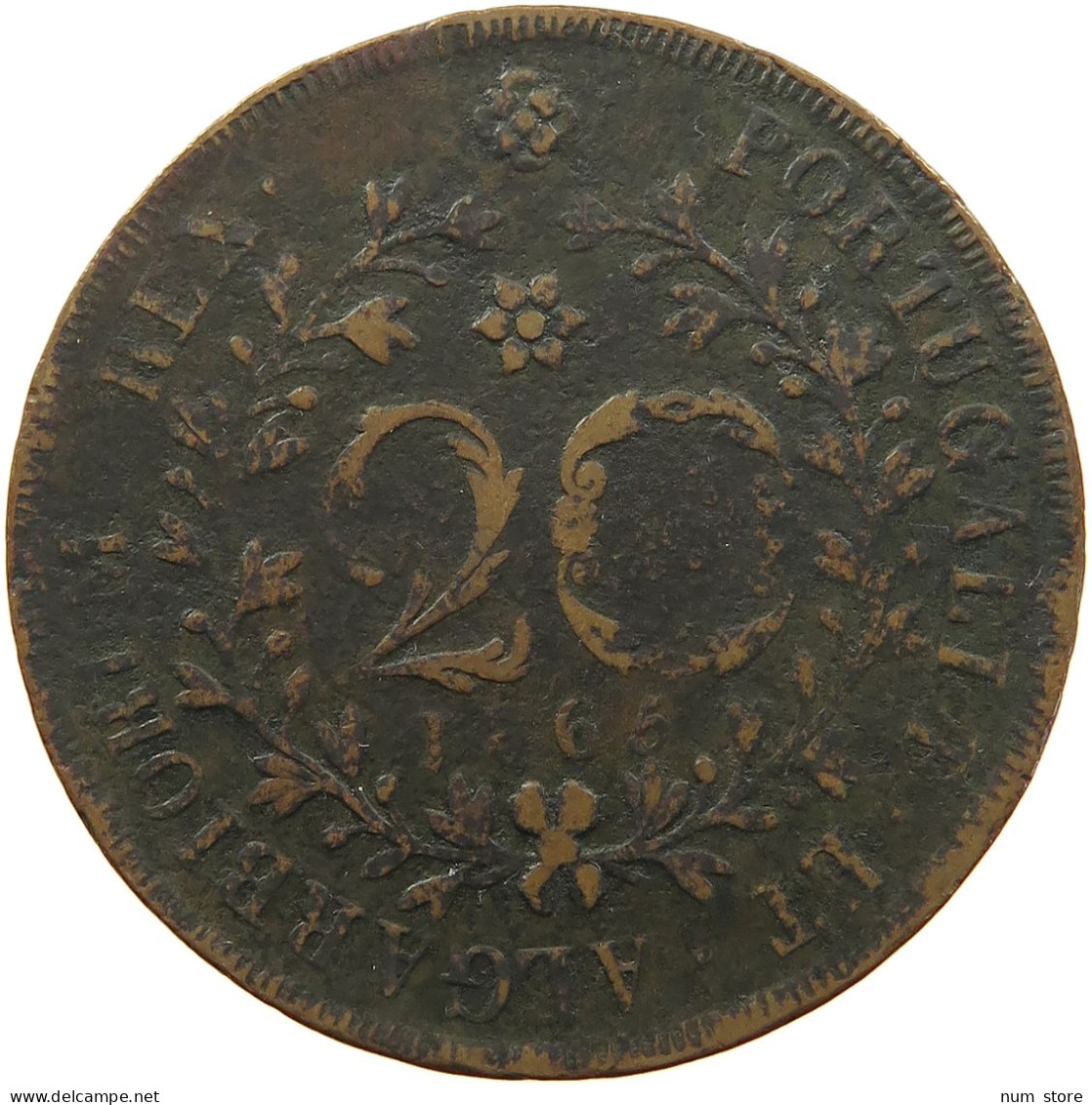 AZORES 20 REIS 1865  #s022 0133 - Azoren