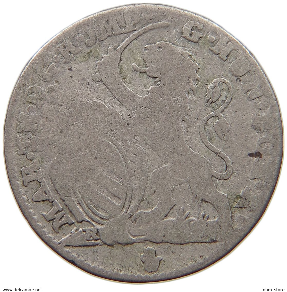 AUSTRIAN NETHERLANDS ESCALIN 1752 Maria Theresia (1740-1780) #c049 0355 - 1714-1794 Österreichische Niederlande