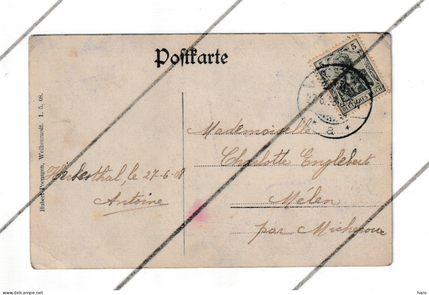 HERBESTHAL - Partie Von Der Neutralen Strasse 1908 B361) - Welkenraedt
