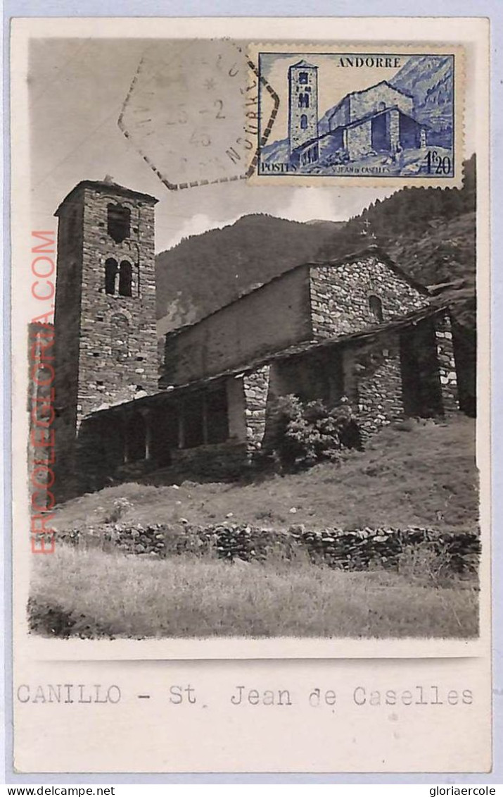 Ad8723 - ANDORRA  - POSTAL HISTORY -  Maximum Card   1948, Architecture - Andere & Zonder Classificatie