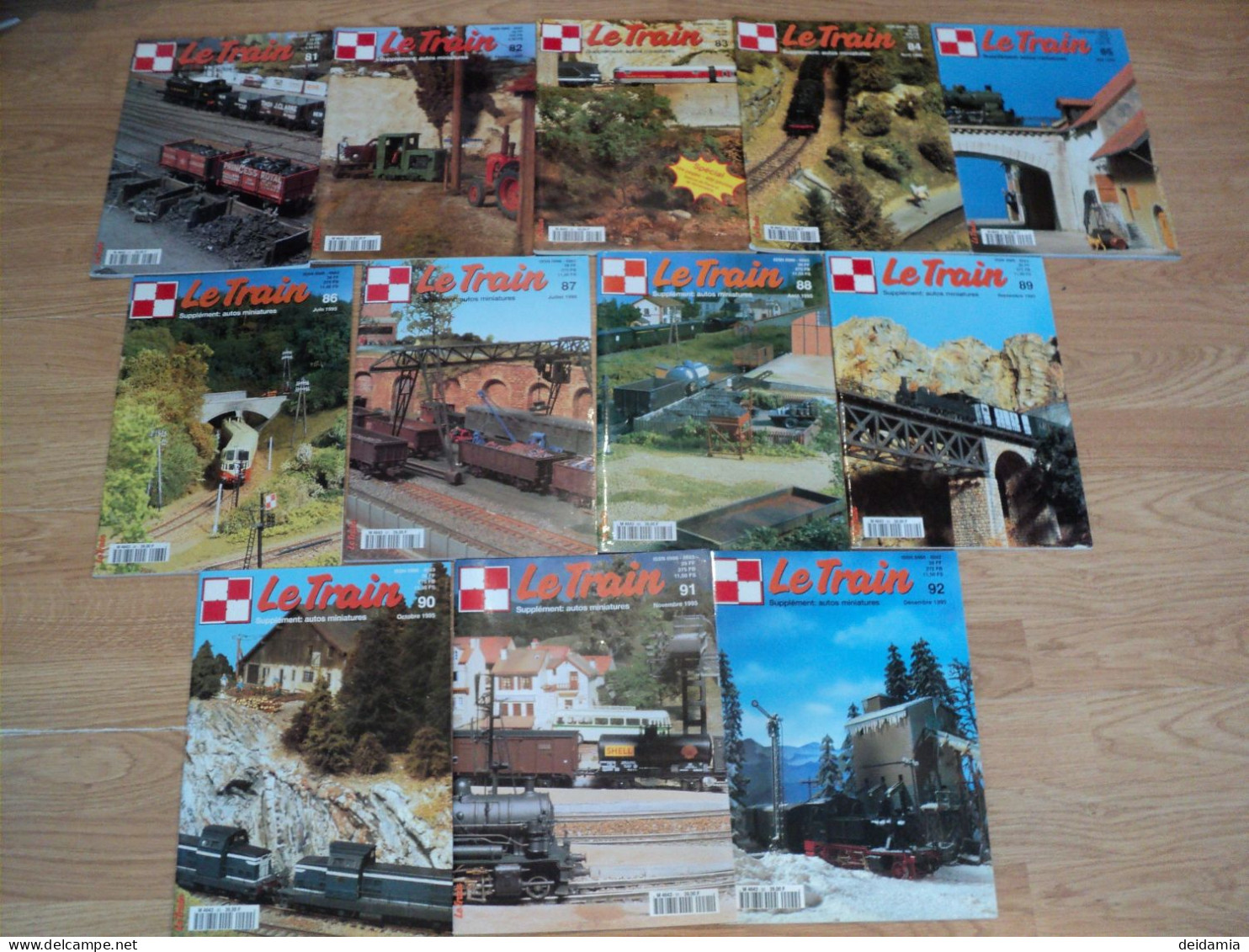 Lot De 12 Revues  LE TRAIN Année 1995 - Letteratura & DVD