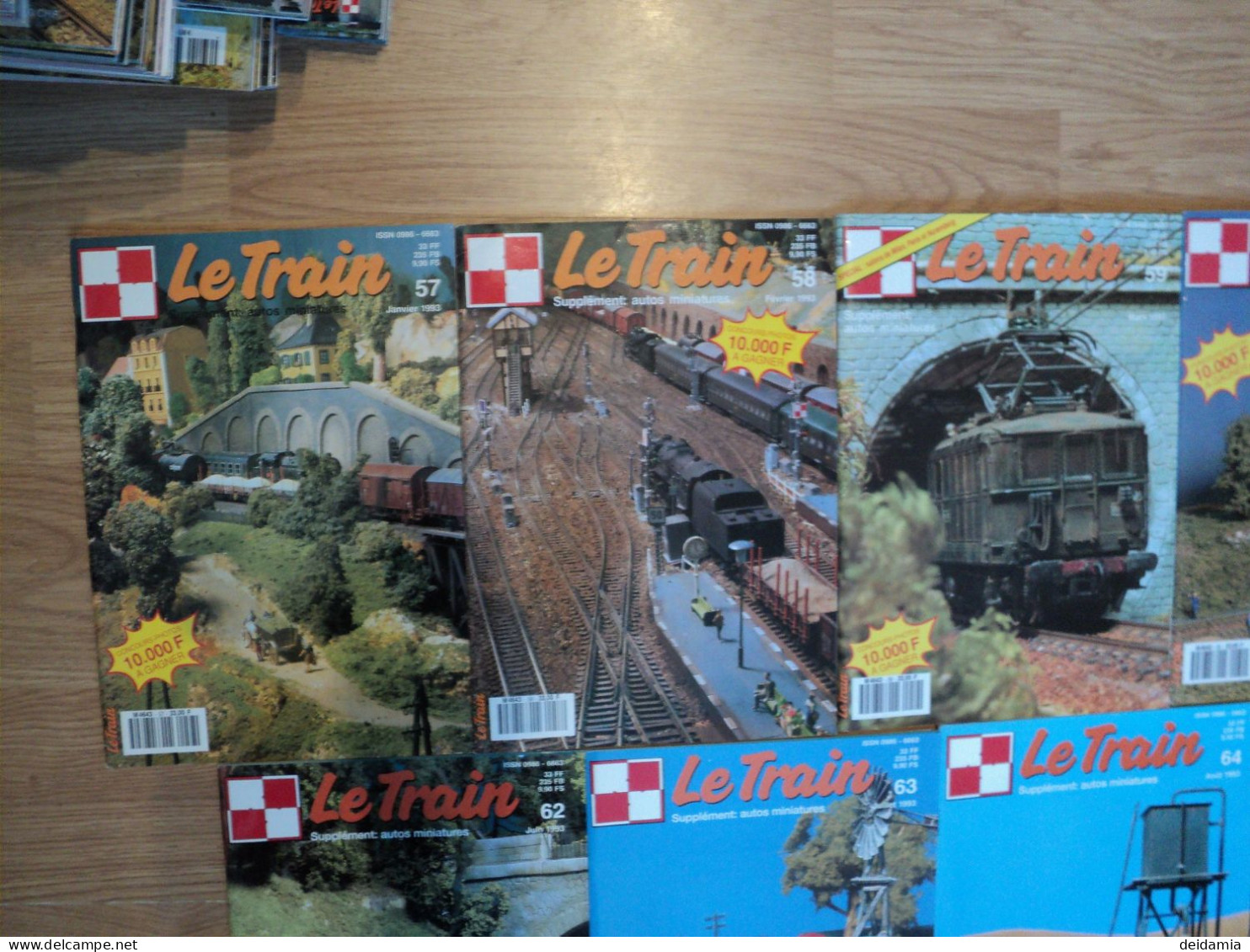 Lot De 12 Revues  LE TRAIN Année 1993 - Literatuur & DVD