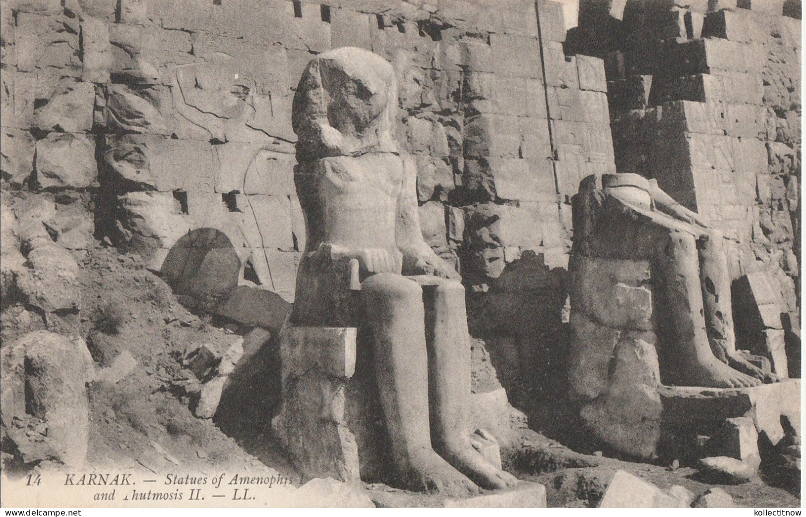 KARNAK - STATUES OF AMENOPHIS AND PHUTMOISES - Pyramids