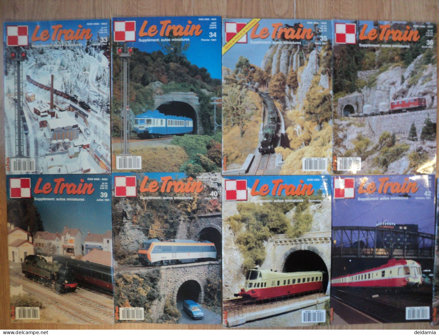 Lot De 12 Revues  LE TRAIN Année 1991 - Literatur & DVD