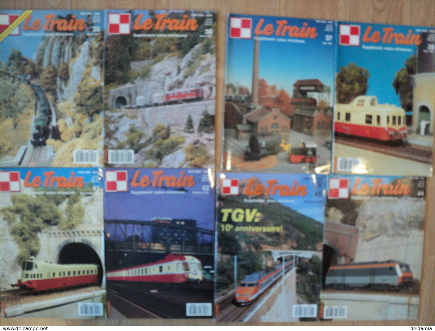 Lot De 12 Revues  LE TRAIN Année 1991 - Littérature & DVD