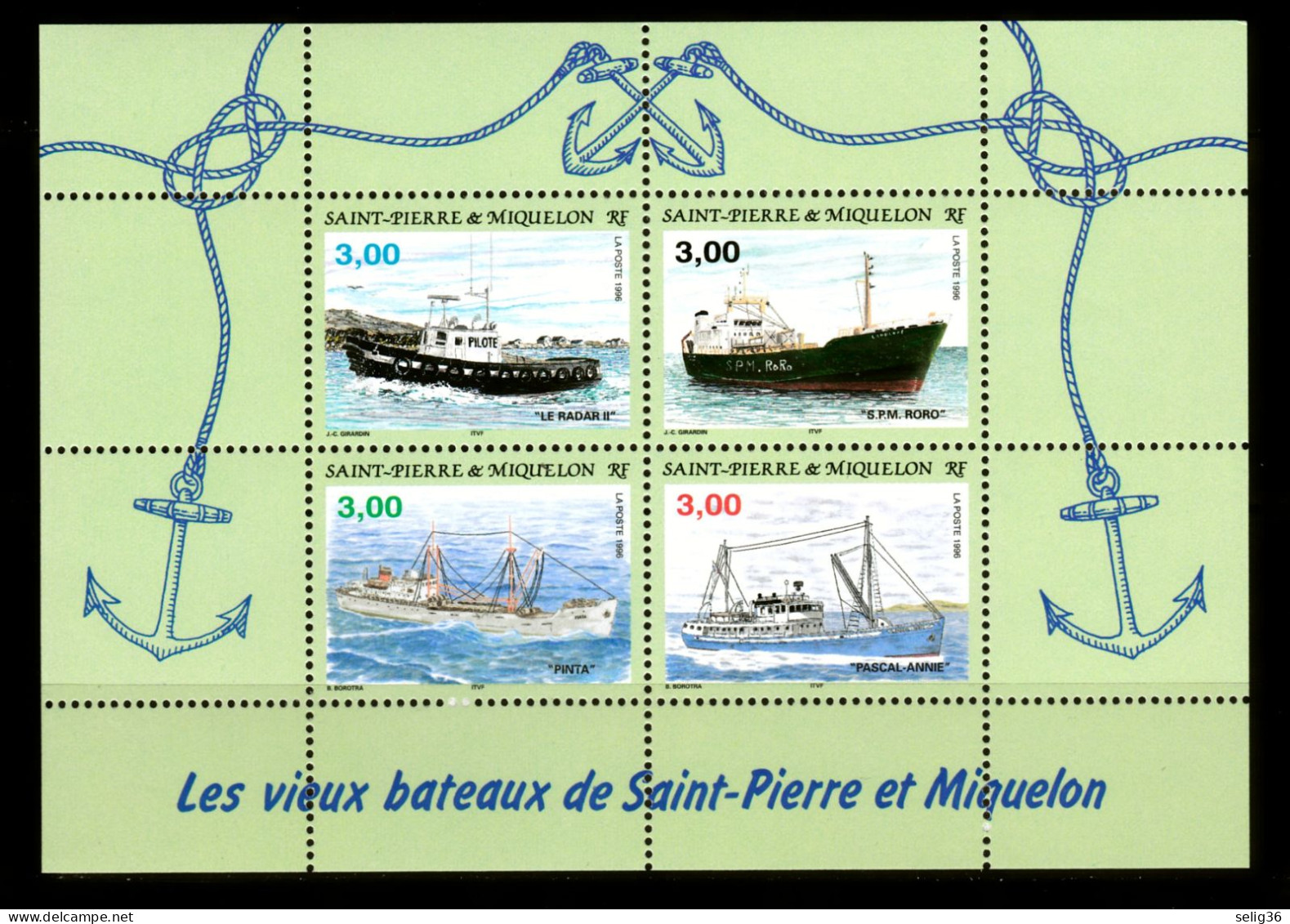 Saint-Pierre Et Miquelon 1996 YT BF 5 ** - Blocchi & Foglietti