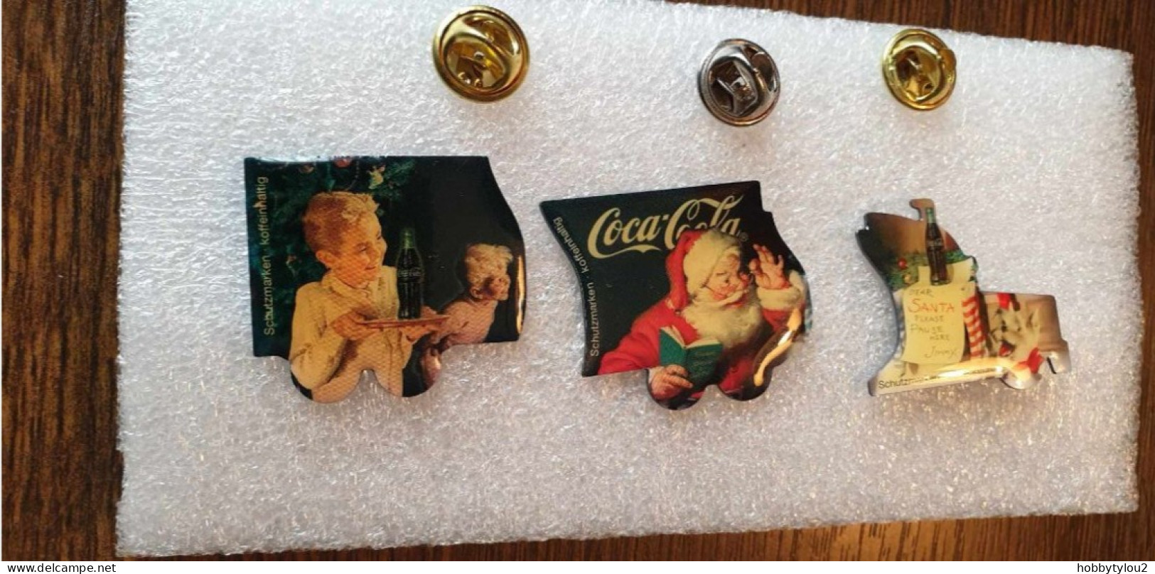 Pin's Coca-Cola Camion En 3 Pièces (puzzle) 9 Cm X 3 Cm - Coca-Cola