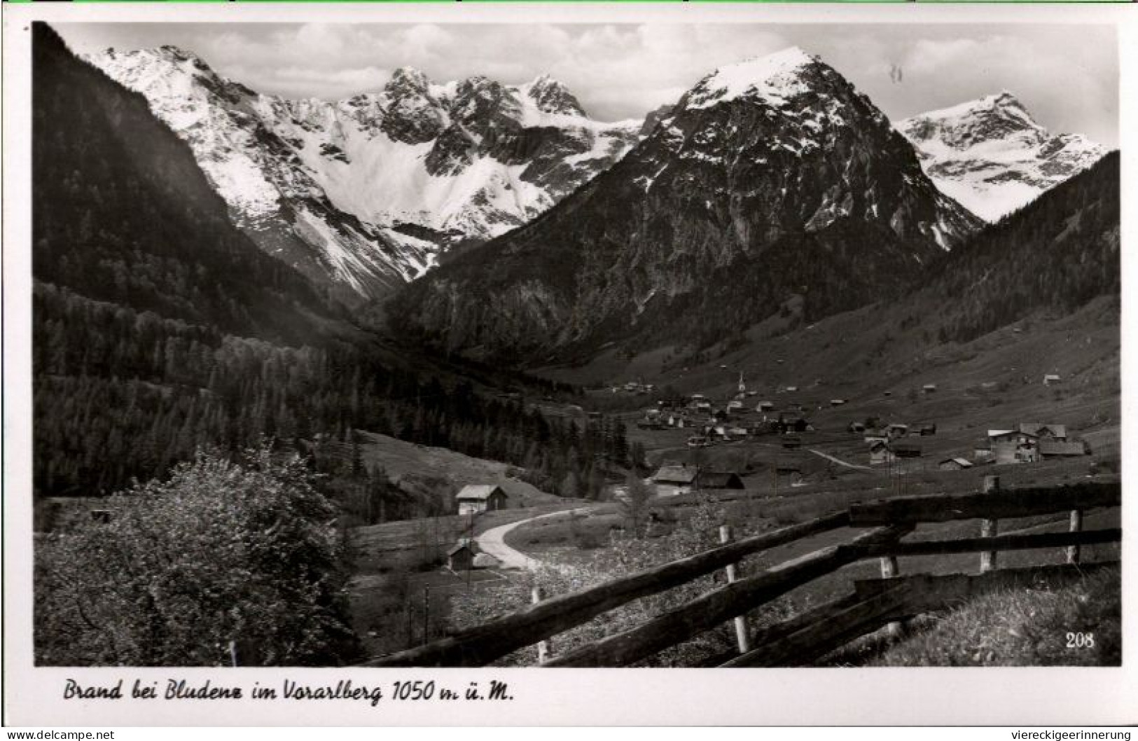 ! Alte Ansichtskarte Aus Brand Bei Bludenz, Österreich, Vorarlberg, 1941 - Brandertal