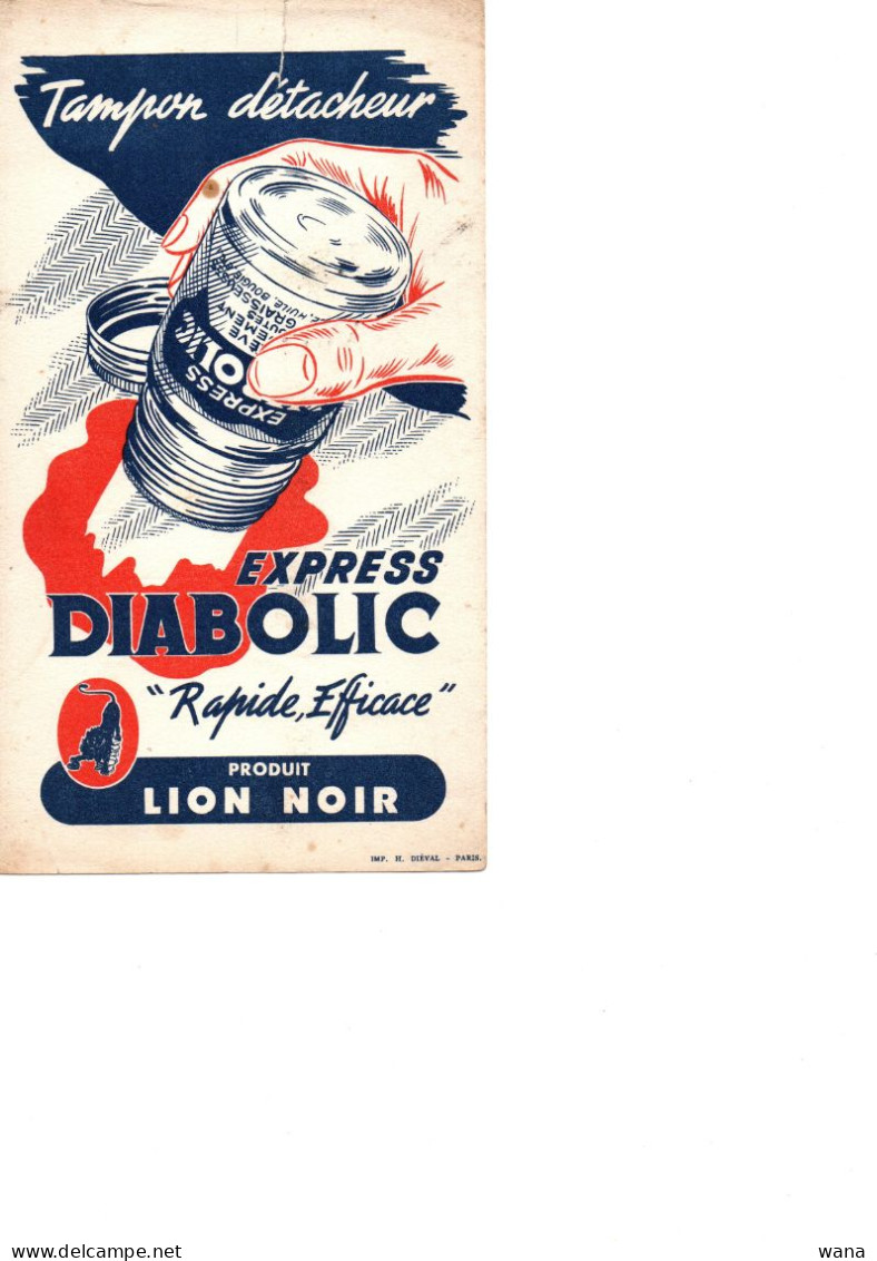 Buvard Lion Noir Diabolic - Banque & Assurance