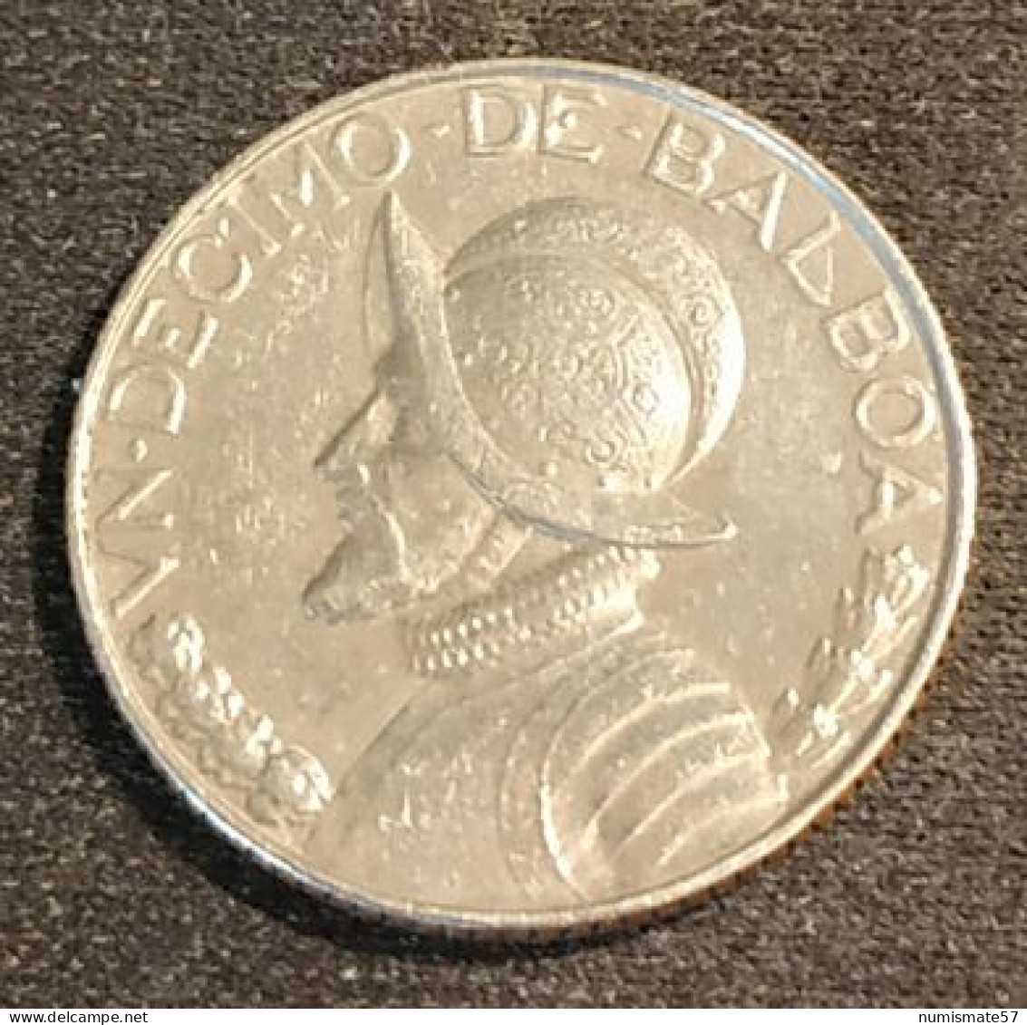 PANAMA - 1/10 BALBOA 1996 - KM 127.1 - Vasco Núñez De Balboa - "VN DECIMO" - 9 Stars - Panama