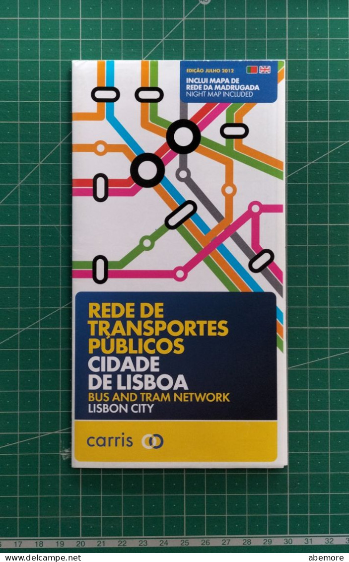 Lisbonne Plan Transports Publics 2012 - Europe