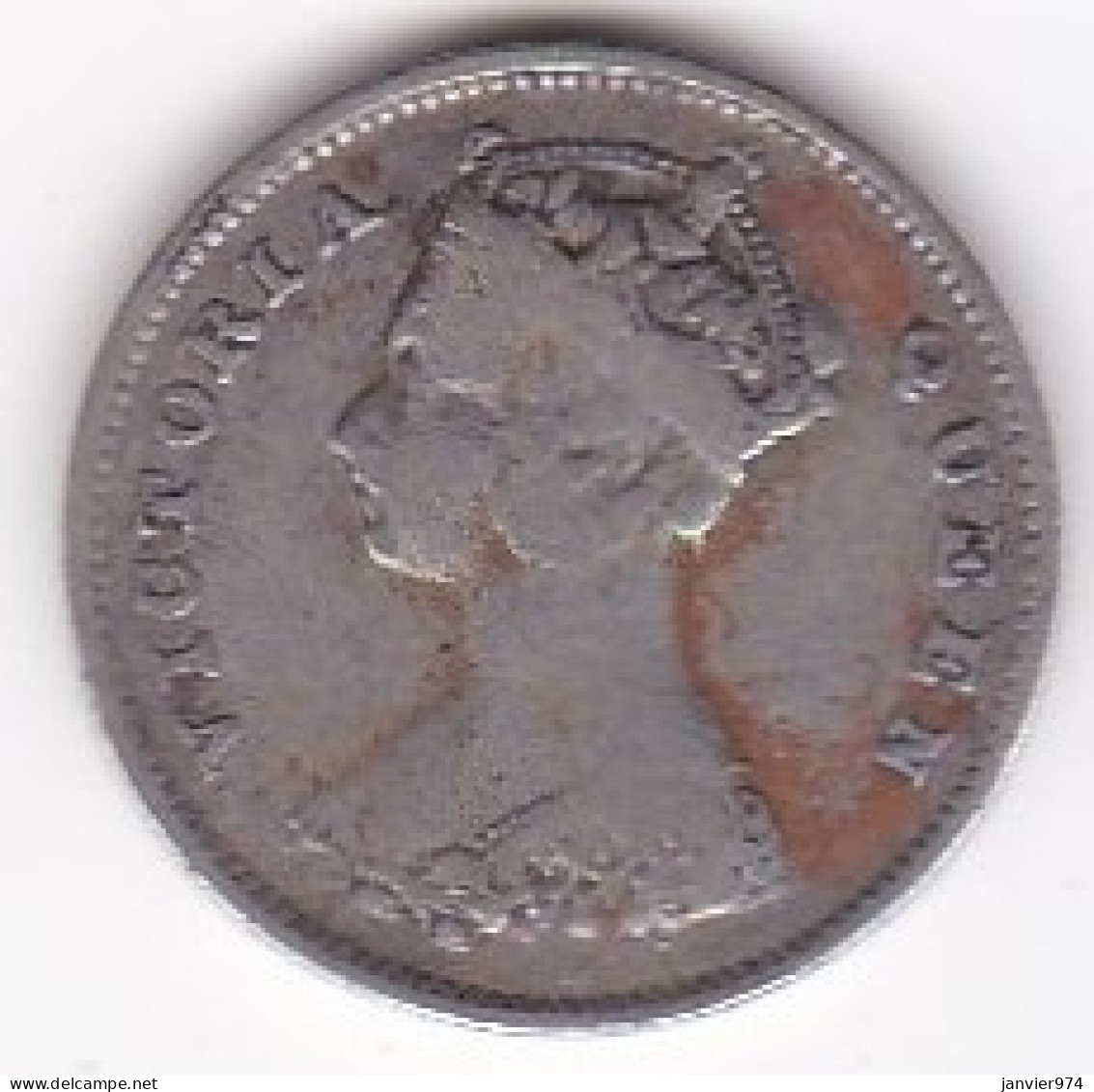 Hong Kong. 10 Cents 1900 H. Victoria, En Argent. KM# 6.3 - Hong Kong