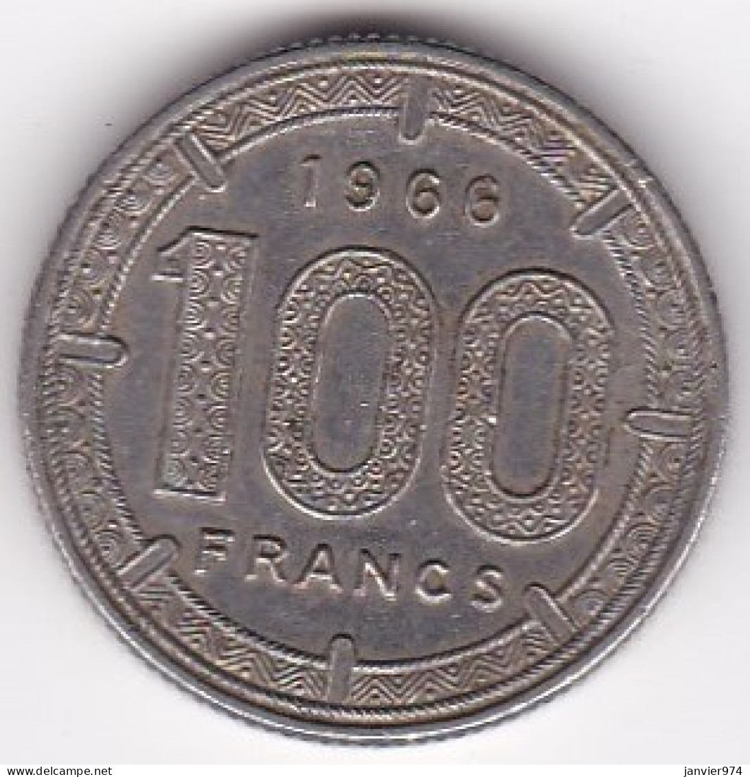 Afrique Equatoriale Banque Centrale. 100 Francs 1966 , En Nickel. KM# 5 - Autres – Afrique