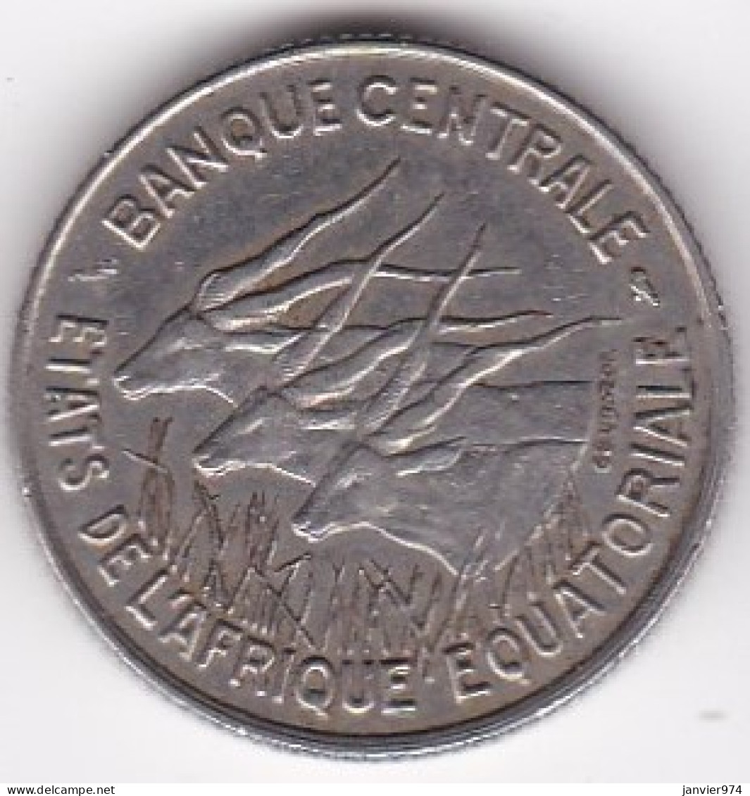 Afrique Equatoriale Banque Centrale. 100 Francs 1966 , En Nickel. KM# 5 - Otros – Africa