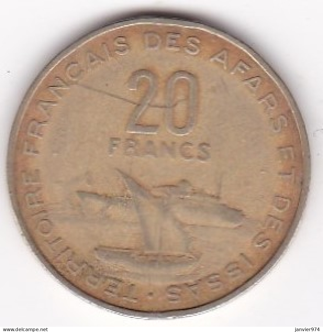 Territoire Français Des Afars Et Des Issas 20 Francs 1968 , En Cupro Alu Nickel, Lec# 64 - Dschibuti