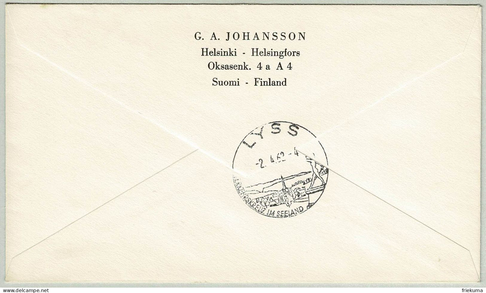 Finnland / Finland 1962, Brief Einschreiben Helsinki - Lyss (Schweiz) - Brieven En Documenten