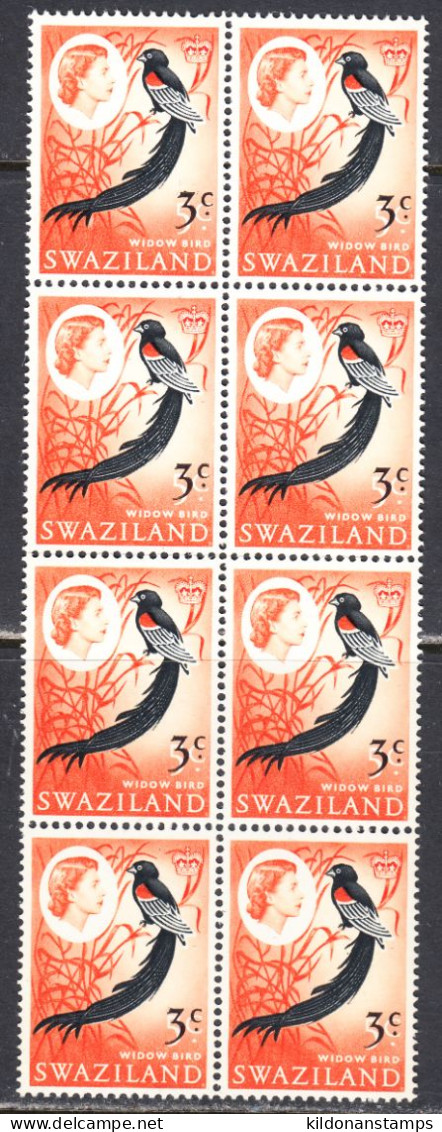 Swaziland 1968 Mint No Hinge, Block Of 8, Sc# 138, SG 136 - Swasiland (...-1967)